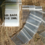 Light-Weight Zip-Lock Bags, 2"x 2", 200 SUPPLY