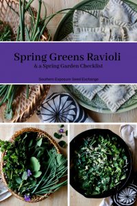 Spring Greens Ravioli y una lista de verificación de jardinería de primavera